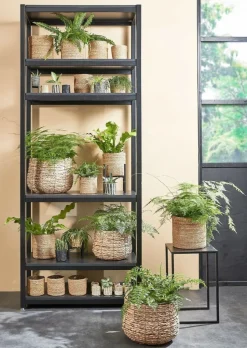 Panier en fibre naturelle doublé