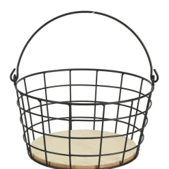 Panier en métal avec poignée, moyen
