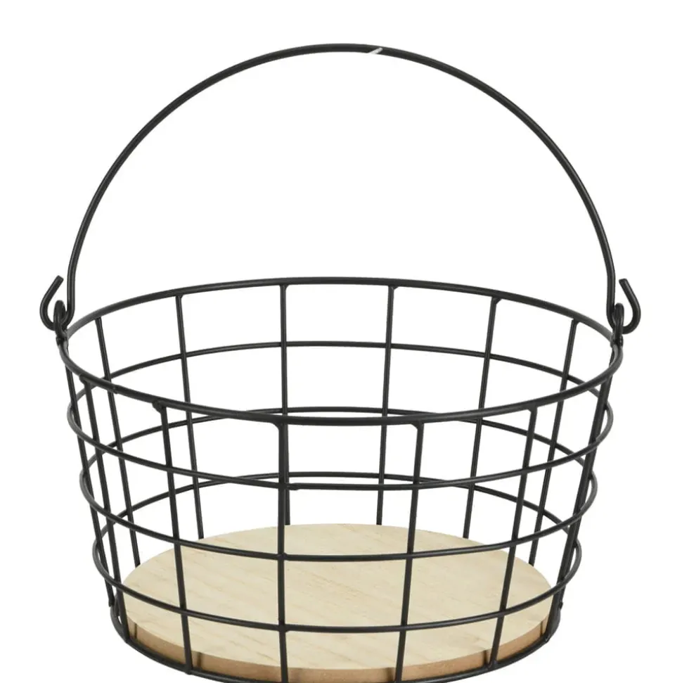 Panier en métal avec poignée, moyen