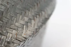 Panier en osier argent, 18 x 15″