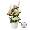 Pastel artificial peony flower arrangement