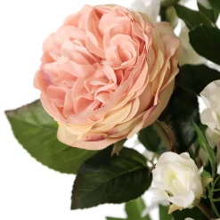 Pastel artificial peony flower arrangement