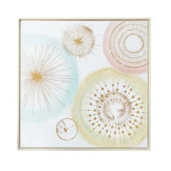 Pastel Circles Painting, 32 x 32″