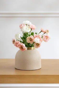 Petit bouquet de renoncules artificielles, 10,5″