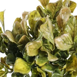 Petit feuillage vert et brun artificiel, 10″