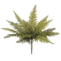 Pic de fougère boston verte artificielle, 19″