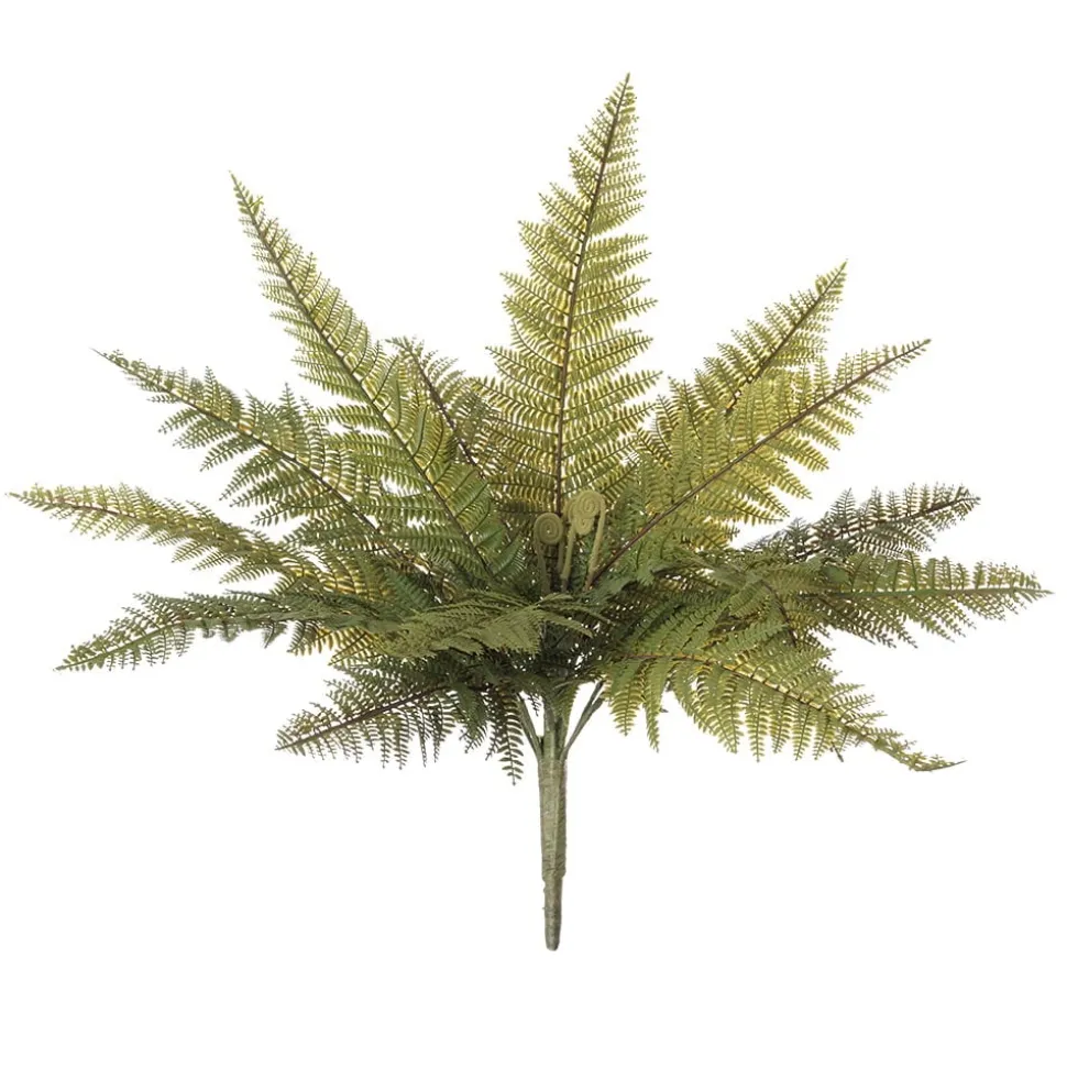 Pic de fougère boston verte artificielle, 19″