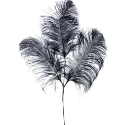 Pic de plumes d’autruche noires, 29″