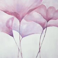 Pink Gingko Foliage Painting, 32 x 32″