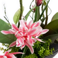 Pink magnolia tropical arrangement