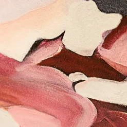 Pink paint lines wall art, 32 x 47″