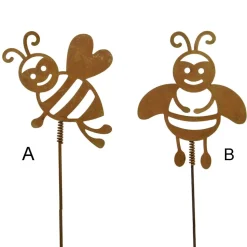 Piquet de jardin en forme d’abeille, 24 x 4″