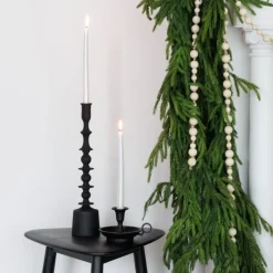 Plain matte iron candleholder, 16