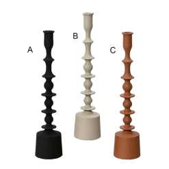 Plain matte iron candleholder, 16