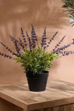 Plant de lavande artificielle en pot, 22 x 22″