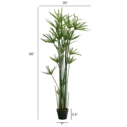 Plant de papyrus artificiel, 60″