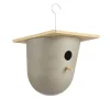Plant fiber birdhouse, 8 x 7″