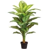 Plante artificielle de dieffenbachia, 40″