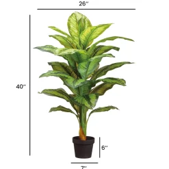 Plante artificielle de dieffenbachia, 40″