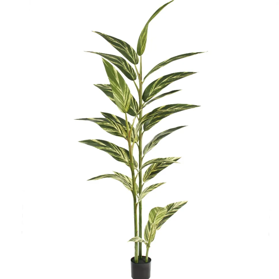 Plante artificielle d’alpinia vittata, 86″