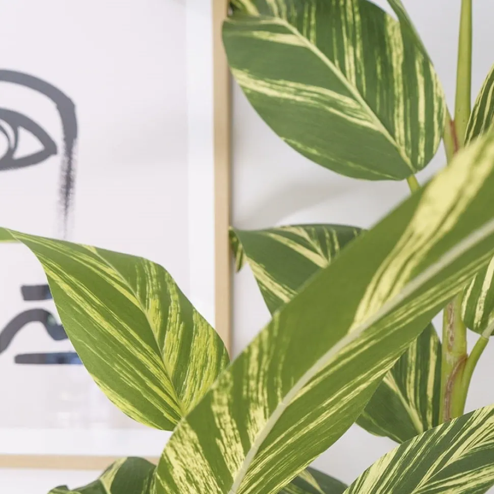 Plante artificielle d’alpinia vittata, 86″