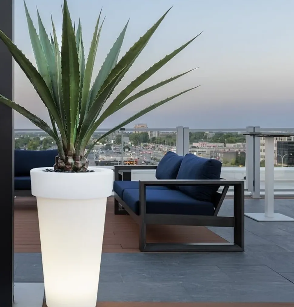 Plante artificielle extérieure, agave américana, 53″