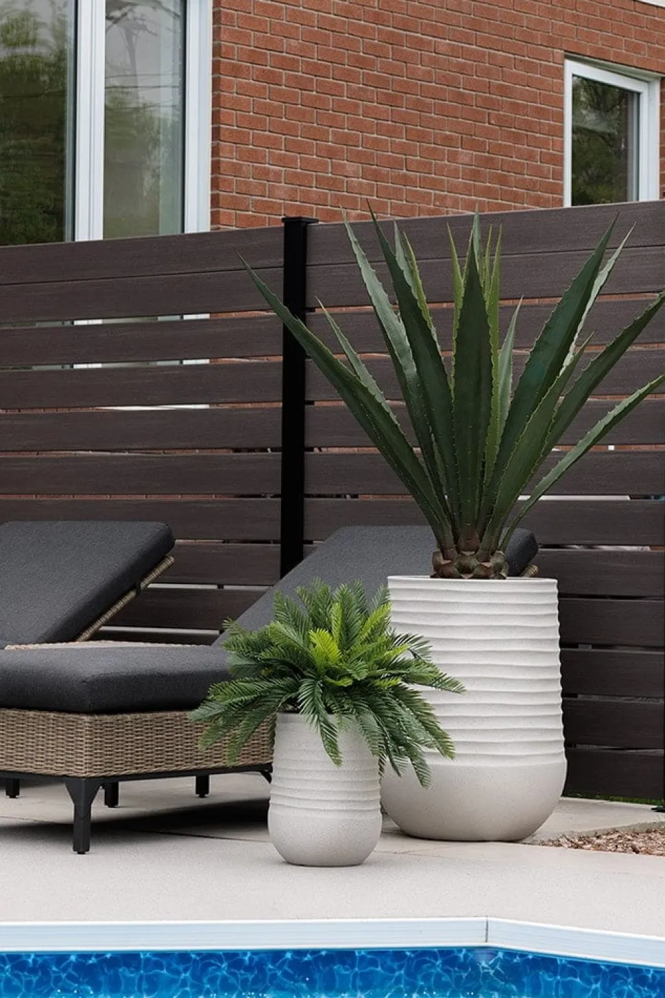 Plante artificielle extérieure, agave américana, 53″