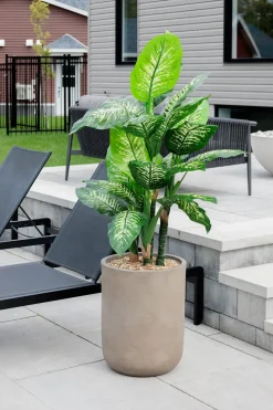 Plante artificielle extérieure, dieffenbachia, 59″