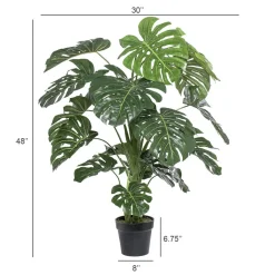 Plante artificielle extérieure, monstera, 48″