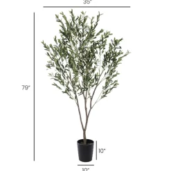 Plante artificielle extérieure, olivier, 79″
