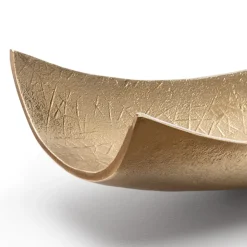 Plateau incurvé champagne en aluminium, 3 x 15,5″