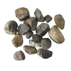 Polished tiger pebbles 20-40mm, 1kg