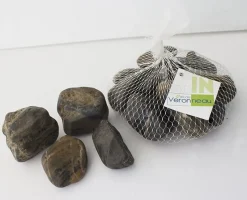 Polished tiger pebbles 20-40mm, 1kg