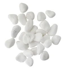 Polished white pebbles 20-40mm, 10kg