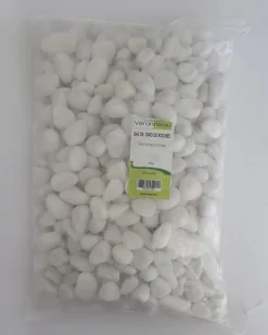 Polished white pebbles 20-40mm, 10kg