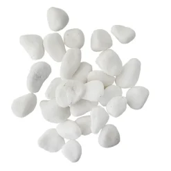 Polished white pebbles 20-40mm, 1kg