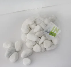 Polished white pebbles 20-40mm, 1kg