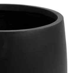 Porous finish black pot