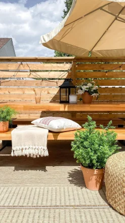 Pot en terre cuite orangée,  8 x 9,5″