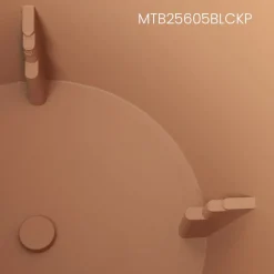 Pot noir lustré extérieur en polypropylène recyclé