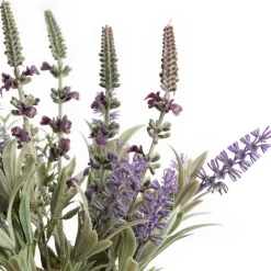 Potted artificial lavender plant