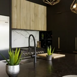 Potted artificial plant, aloe vera, 13″