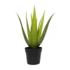 Potted artificial plant, aloe vera, 11″