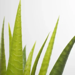 Potted artificial plant, aloe vera, 11″