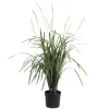 Potted outdoor artificial fountain grass, 41″