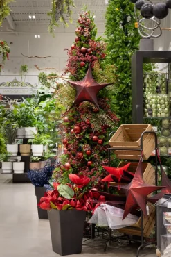 Pre-lit thin alps artificial Christmas tree, 7,5-12′