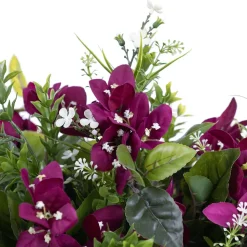 Purple bougainvillea funeral arrangement for grave, 16 x 26″