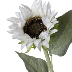 Real touch artificial white sunflower, 24"