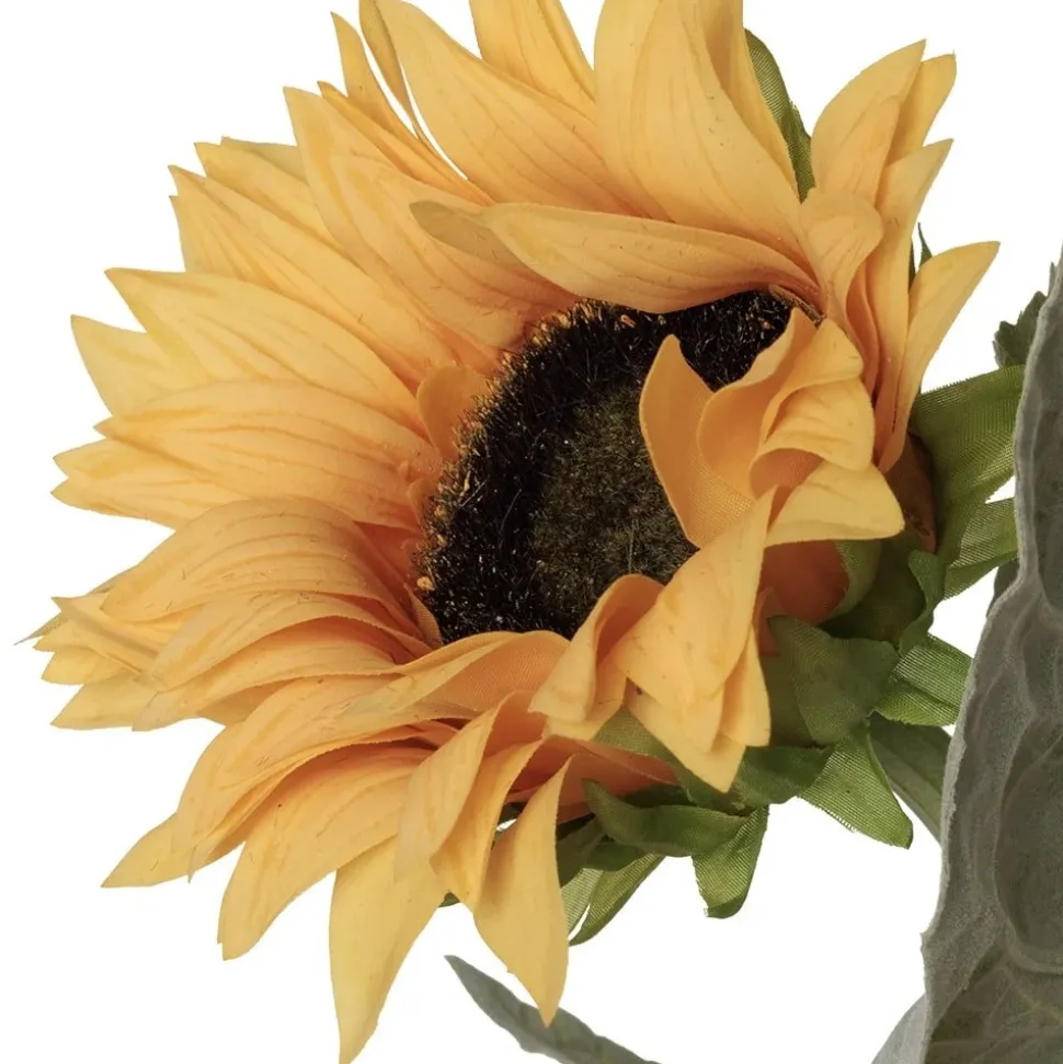 Real touch artificial yellow sunflower, 24"