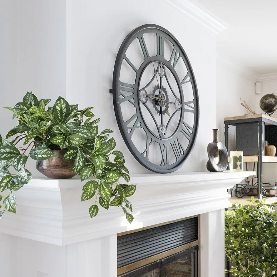 Real-touch artificial aluminum hanging plant, 28"